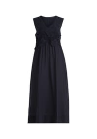 BETTY BARCLAY - Midikleid mit V-Ausschnitt - dunkelblau