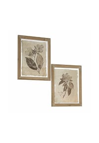 LOBERON Bild 2er Set Guyra beige/braun - Wandbilder - beige/braun