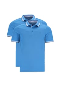 hajo - Poloshirt 2er Pack Pique - Admiralsblau