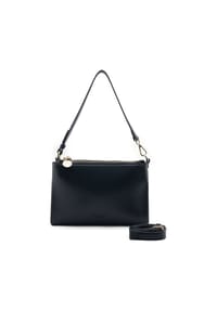 SEIDENFELT RYD COLLECTION - Schultertasche, Kunstleder, Reißverschluss, für Damen - BLACK