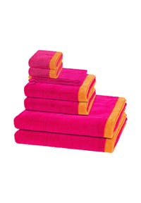 Cawö 2 X Wasch- 2 X Gäste- 2 X Dusch- 2 X Handtuch im Set Lifestyle Splash - Lifestyle Splash - Capri / pistazie