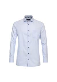 CASAMODA - Herren Businesshemd uni Comfort Fit - Hellblau