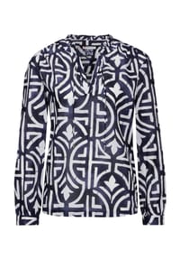 Street One - Tunika, Split-Neck, für Damen - 31238 DEEP BLUE