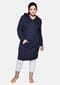 sheego Sweatkleid mit Kapuze und Kängurutasche Bild 2