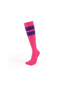 MUNADUNA - Kompressions-Kniestrümpfe Anti-Rutsch - Frottee-Polster Fitness-Socken,Frottee-Polsterung,Anti-Rutsch - Dunkelrosa-Lila