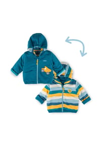 sigikid® - Wendejacke wattiert Blue & Bright ,  für Babys - Petrol