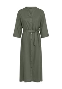 GALERIA - Hemdblusenkleid, Bindegürtel, für Damen - BLACK