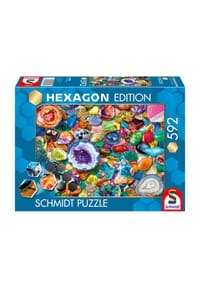Schmidt - Hexagon-Puzzle "Edelstein-Potpourri", 592 Teile - 