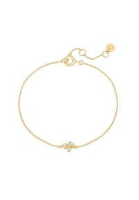 GLANZSTÜCKE MÜNCHEN - Damen Armband aus 925/- Sterling Silber in Gelbgold mit Zirkonia - gelbgold