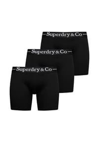 Superdry. - Herren Boxershorts, 3er Pack - Boxer Triple Pack, Boxer Briefs, Baumwoll-Stretch - Dunkelblau
