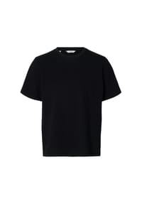 SELECTED - Shirt, gerader Schnitt, Kurzarm, Rundhals, für Herren - 179099 BLACK