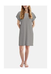 TOM TAILOR - Schlafshirt, Rundhals, für Damen - 925 SCHWARZ-MITTE