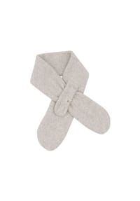 maximo® - GOTS BABY-Steckschal,  Baumwollfleece - graumeliert
