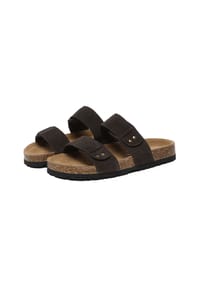 EVERAU® - Damen Leder Sandalen - Scarlet - CHESTNUT