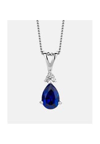 Diamant L'eternel - Kette mit Anhänger, mit Diamant, 375 Weißgold - white gold