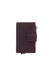 Maître BIRKHEIM - Gelbdbörse, Leder, RFID-Blocker, uni - DARKBROWN