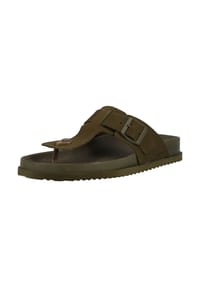 GEOX - Veloursleder Pantoletten - Military