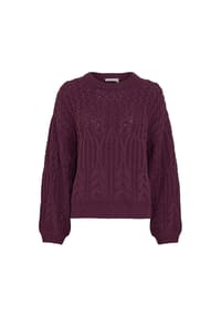 MSCH COPENHAGEN - Pullover Marisela, Rippbündchen, für Damen - POTENT PURPLE