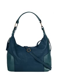Samantha Look - Shopper Echt Leder, Made In Italy - blau