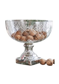 LOBERON Schale Iesha klar/antiksilber - Tischgedeck Set - klar/antiksilber