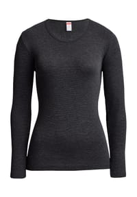 -con-ta- - Loungewear-Oberteil, Langarm, Melange, für Damen - 553 BURGUND