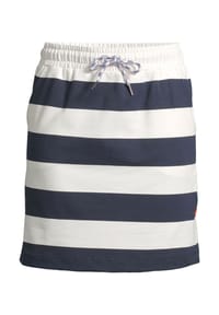 salzhaut - Knielanger Rock (Midi) PASTÜRSCHE - Navy Offwhite