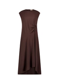 CARTOON - Midikleid mit Raffung - Dunkelbraun