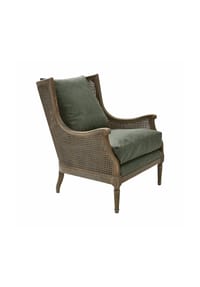 LOBERON - Sessel Greenbrier antikbraun/grün - antikbraun/grün
