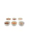 ALMINA® Almina 6er Snackschalen-Set aus Porzellan Servierschale mit Muster Bild 9