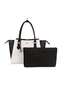 SOCHA BUSINESS BAGS CADDY LINE - Laptoptasche elegant 15.6 Zoll für Damen, Synthetik, leicht, Vollausstattung - bicolor