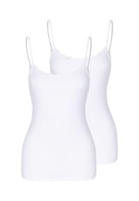 Nina von C. - Spaghetti Top 2er Pack Cosy - Champagner