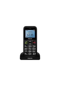 maxcom - Seniorenfreundliches Mobiltelefon mit 1,77 Zoll Display und SOS-Taste - Schwarz Onesize