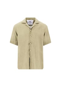 FYNCH-HATTON® - Freizeithemd, Body-Fit, Kurzarm, Reverskragen, Herren - 213  AFFOGATO