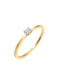 elli. DIAMONDS - Ring Prinzessschliff Diamant (0.1 Ct) 585 Gelbgold - Gold