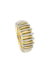 MONCARA - Damen Ring, 585er Gold, 120 Diamanten zus. ca. 0,50 Karat - Gelbgold