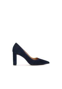 Kazar - Pumps aus dunkelblauem Wildleder mit elegantem Absatz - Dunkelblau
