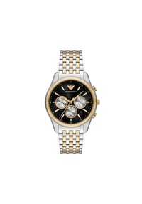 EMPORIO ARMANI - Emporio Armani Herren-Chronograph Edelstahl Bicolor, AR11713 - Silber
