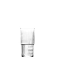 COFI - LAV Helen 3-teiliges Gläser-Set - Elegantes Riffle-Design 515 ml - Transparent 16,2 x 7,2 cm