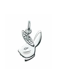 Adelia's - Damen Silber Schmuck 925 Silber Anhänger Hasenkopf mit Zirkonia - silber