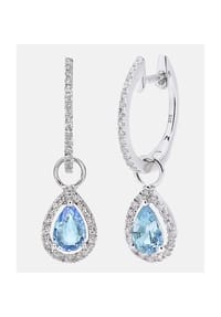 Diamant L'eternel - Creolen, mit Diamant, 375 Weißgold - white gold