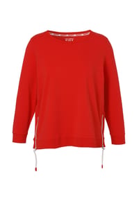 VIA APPIA -DUE- - Sweatshirt in großen Größen - rot / grau