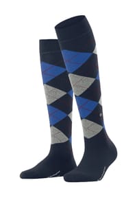 Burlington - Marylebone Kniestrümpfe, Sohlenstempel, Rippbündchen, für Damen - 6120 MARINE