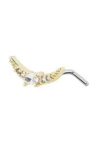 Adelia's - Piercing – Mond aus Edelstahl - gold