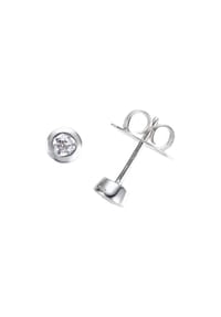 GIORGIO MARTELLO MILANO - Ohrstecker mit Zirkonia, Silber 925 - silber