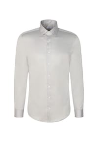 seidensticker - Businesshemd, Slim Fit, Langarm, Kent-Kragen, für Herren - ICE GREY