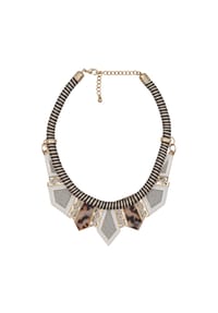 Steuer Modeschmuck - Collierkette Metall - mehrfarbig