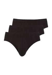 JOCKEY® - Slip "Cotton+", 3er-Pack, Baumwolle, für Herren - schwarz