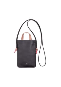 DuDu Faro - Faro Handytasche Leder 13 cm - schwarz rose