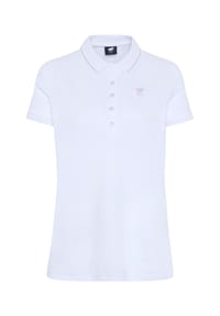 POLO SYLT - Poloshirt im Basic-Stil mit Label-Stickerei - 11-0601 Bright White