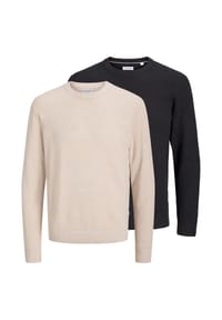 JACK & JONES - Pullover 2er Pack Ryder - Schwarz
